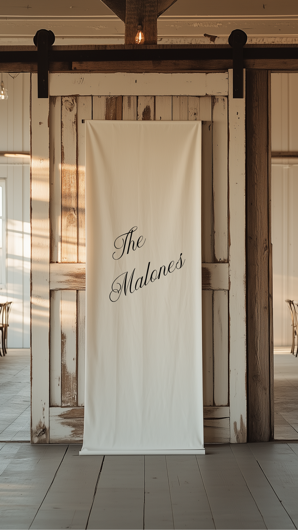 Linen 'Welcome' Signage