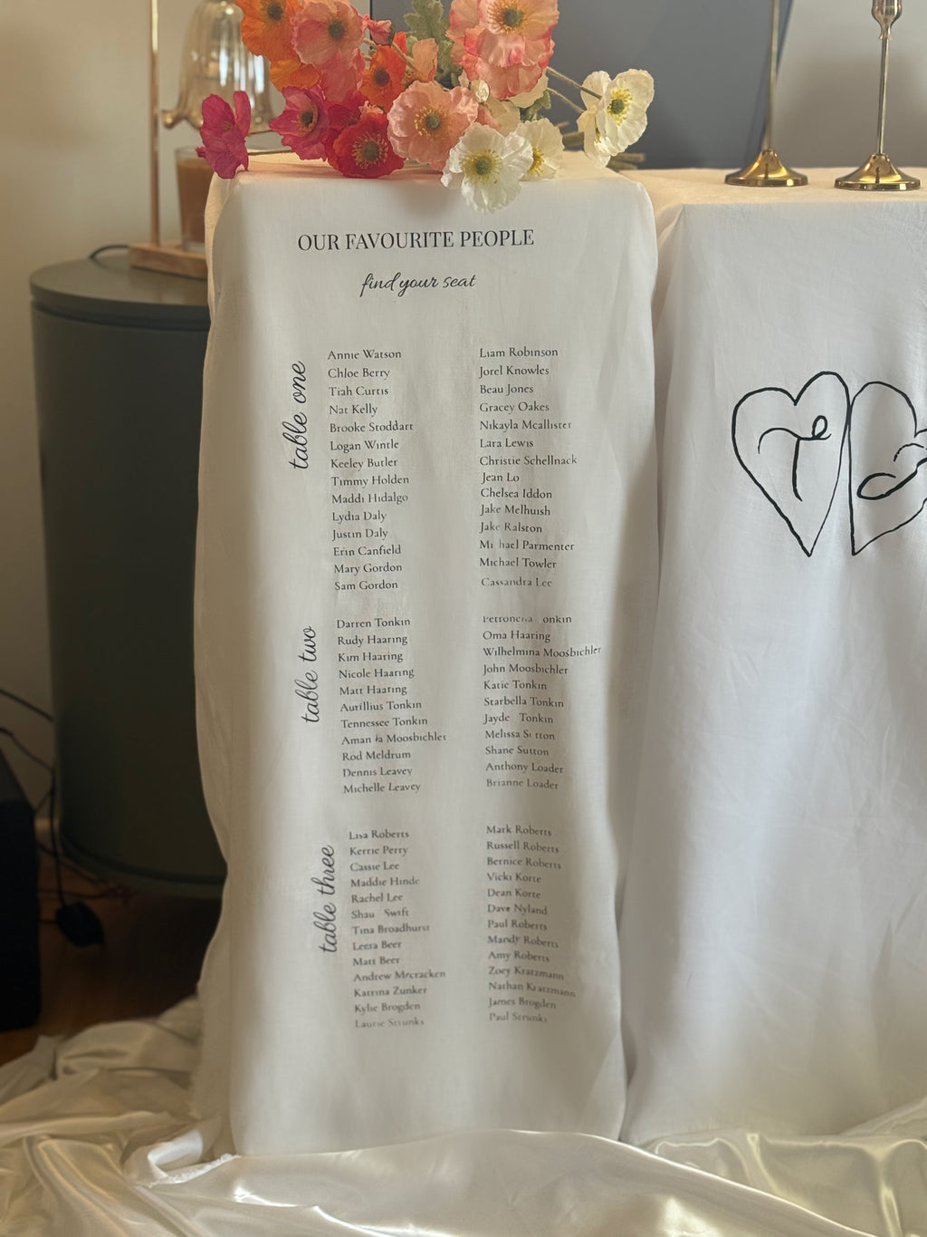 Linen Seating Chart