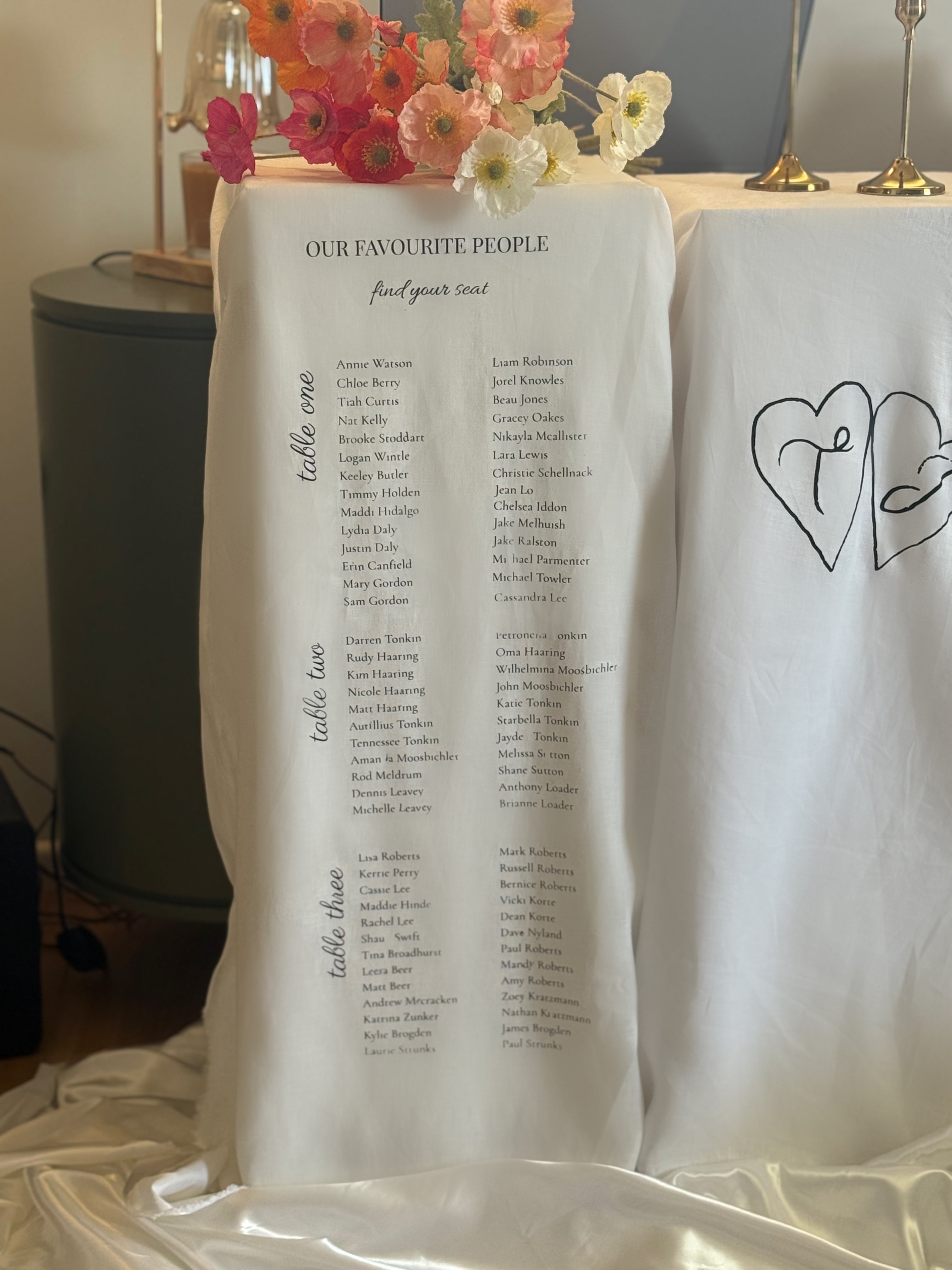 Linen Seating Chart